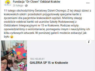 Fundacja Dr Clown Oddział Kraków Facebook